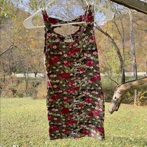 Cute floral sleeveless mini dress size small